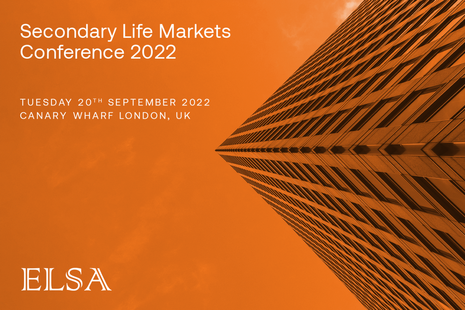 Secondary Life Markets Conference 2022 Secondary Life Markets Conference 2022